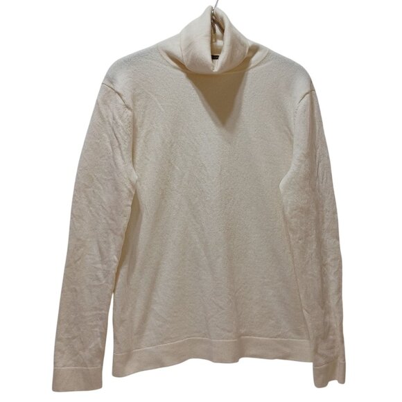 Pendleton Sweaters - Pendleton Merino Wool Turtleneck Sweater Womens L Ivory Soft Cozy Quiet Luxury